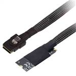 M.2 M-Key NVMe 2260 to Internal Mini SAS SFF-8087 36P Male Converter