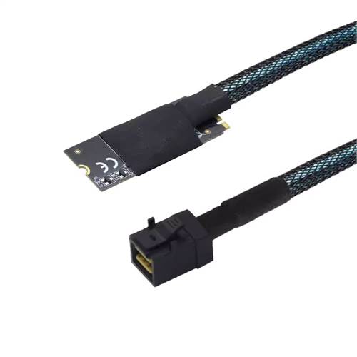 M.2 M-Key to Internal HD Mini SAS SFF-8643 Converter