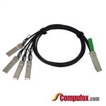 QSFP+ to 4 SFP+ Breakout Copper Cable, 3m, Active