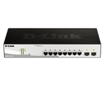 D-Link Smart+ DGS-1210-10 - switch - 8 ports - managed - rack-mountable