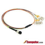 24 Fiber MTP / MPO OM2 50/125 Multimode Fanout Fiber Optic Patch Cable