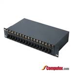 2U 16-slot Rack-mount Media Converter Chassis for Unmanaged Media Converter Modules