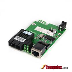 Dual Fiber 10/100M Fiber Media Converter Module, 1-port Fiber & 1-port RJ45, 1550nm Singlemode, 80km