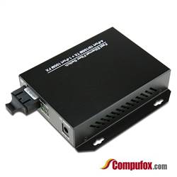 Dual Fiber 10/100Base-TX to 100Base-ZX Fast Ethernet Fiber Media Converter, 1-port Fiber & 4-port RJ45, 1550nm SMF, 80km
