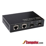 FMC-GE-2SFP-2T (Fiber Media Converter)