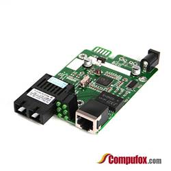 Dual Fiber 10/100/1000M Fiber Media Converter Module, 1-port Fiber & 1-port RJ45, 850nm Multimode, 550m
