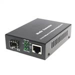 1-port GE SFP & 1-port 10/100/1000Base-T RJ45, Gigabit Ethernet SFP Media Converter