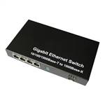 1-port GE SFP & 4-port 10/100/1000Base-T RJ45, Gigabit Ethernet Switch / SFP Media Converter