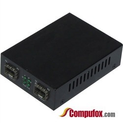 GE SFP to SFP Gigabit Ethernet Fiber Media Converter