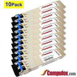 10PK - FN-TRAN-SFP+LR Compatible Transceiver for Fortinet FortiAnalyzer 1000F (FAZ-1000F)