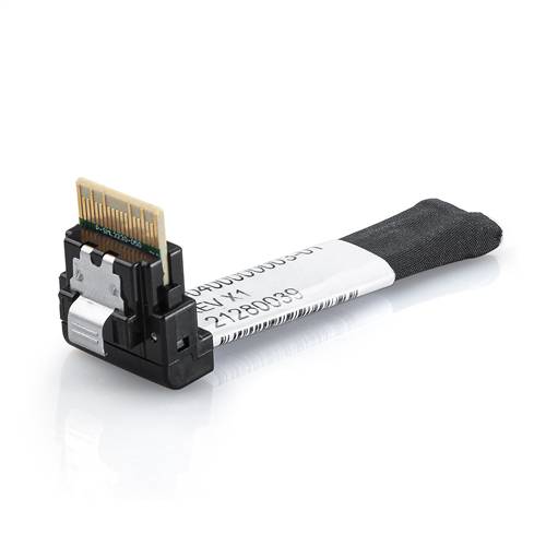 SlimSAS SFF-8654 4i Loopback, Right Angle, 100 ohm