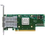 Mellanox MCX653106A-HDAT-SP ConnectX-6 VPI adapter card, HDR IB (200Gb/s) and 200GbE, dual-port QSFP56, PCIe4.0 x16, tall bracket, single pack