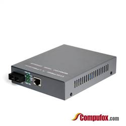 Dual Fiber 10/100M Managed Fiber Media Converter, 1-port Fiber & 1-port RJ45, 1310nm SMF, 20km