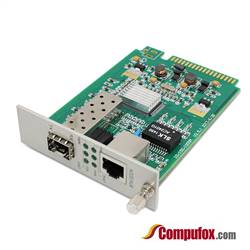 SNMP Managed 1-port GE SFP & 1-port 10/100/1000Base-T RJ45 Gigabit Ethernet SFP Media Converter Module