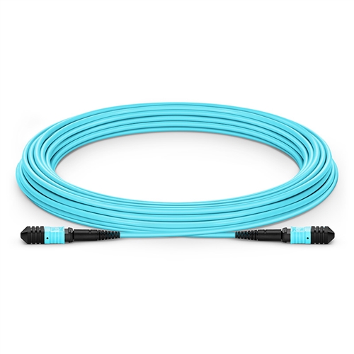 Multimode MPO-16 (Female) To MPO-16 (Female) Trunk Cable (16 Fiber, 50/125 OM3, LSZH)