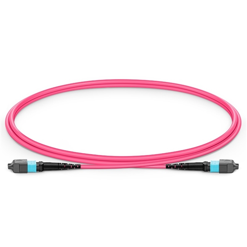 Multimode MPO-16 (Female) To MPO-16 (Female) Trunk Cable (16 Fiber, 50/125 OM4, Type B, LSZH)