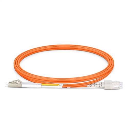 1m (3.3ft) 62.5/125 OM1 LC to SC UPC Duplex Multimode Fiber Optic Patch Cable