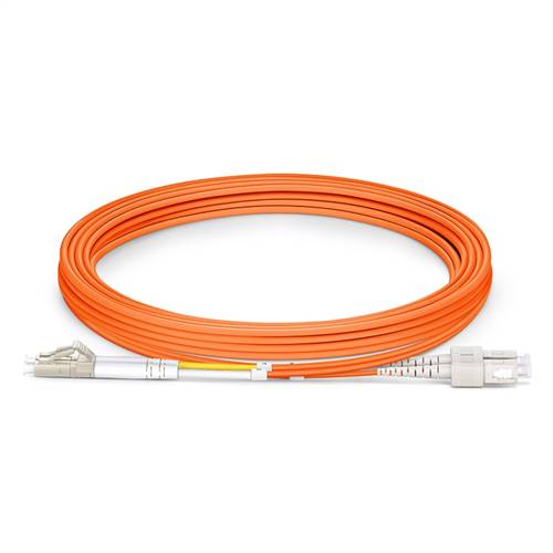 3m (9.8ft) 62.5/125 OM1 LC to SC UPC Duplex Multimode Fiber Optic Patch Cable