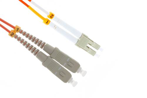80m (262.4ft) 62.5/125 OM1 LC to SC UPC Duplex Multimode Fiber Optic Patch Cable