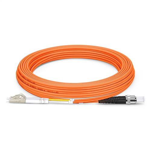 5m (16.4ft) 62.5/125 OM1 LC to ST UPC Duplex Multimode Fiber Optic Patch Cable