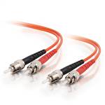 1m - 62.5/125 OM1 ST to ST UPC Duplex Multimode Fiber Cable