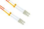 0.5m - 50/125 OM2 LC to LC UPC Duplex Multimode Fiber Cable