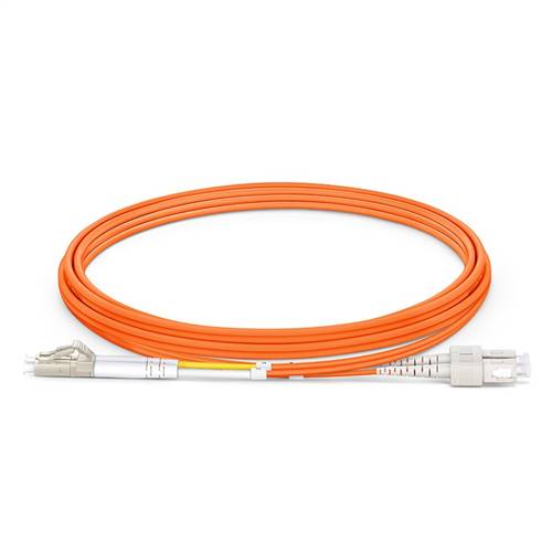 2m (6.6ft) 50/125 OM2 LC to SC UPC Duplex Multimode Fiber Optic Patch Cable