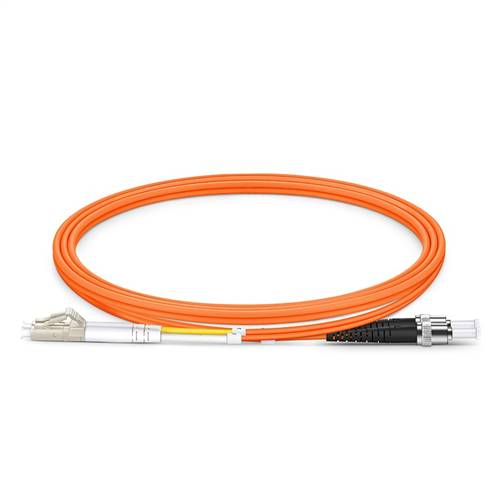 1m (3.3ft) 50/125 OM2 LC to ST UPC Duplex Multimode Fiber Optic Patch Cable