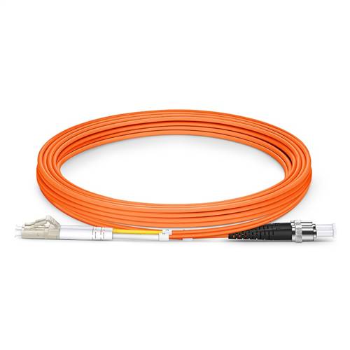 3m (9.8ft) 50/125 OM2 LC to ST UPC Duplex Multimode Fiber Optic Patch Cable