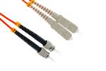 5m - 50/125 OM2 SC to ST UPC Duplex Multimode Fiber Cable