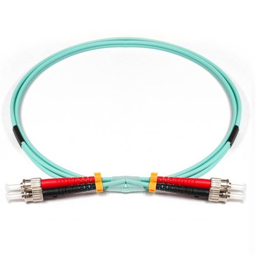 100m (328ft) 10Gb 50/125 OM3 ST to ST UPC Duplex Multimode Fiber Optic Patch Cable