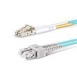 50m - 40Gb 50/125 OM4 LC to SC UPC Duplex Multimode Fiber Cable