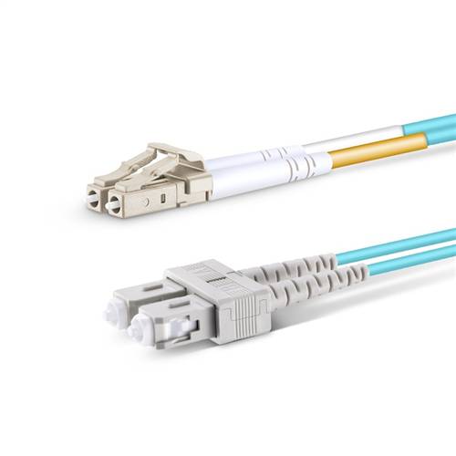 80m (262.4ft) 40Gb 50/125 OM4 LC to SC UPC Duplex Multimode Fiber Optic Patch Cable