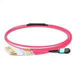 80m MPO to 6xLC  Breakout Cable, 12 Fiber, OM4 MM, Type B, LSZH