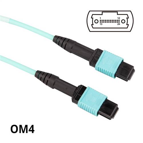 0.5m (1.6ft) 10Gb 50/125 OM3 LC to ST UPC Duplex Multimode Fiber Optic Patch Cable