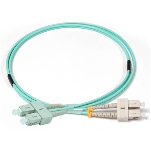 30m (98.4ft) 40Gb 50/125 OM4 SC to SC UPC Duplex Multimode Fiber Optic Patch Cable