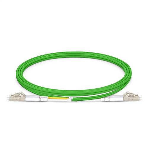 1m (3.3ft) 100Gb 50/125 OM5 LC to LC UPC Duplex Multimode Fiber Optic Patch Cable