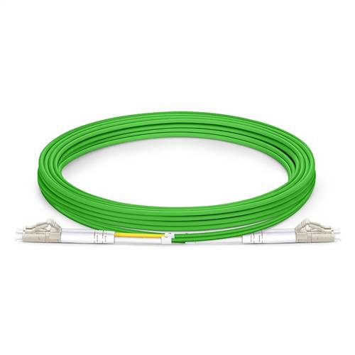 3m (9.8ft) 100Gb 50/125 OM5 LC to LC UPC Duplex Multimode Fiber Optic Patch Cable