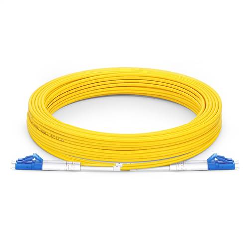 15m (49.2ft) 9/125 OS2 LC to LC Singlemode Duplex Fiber Optic Patch Cable