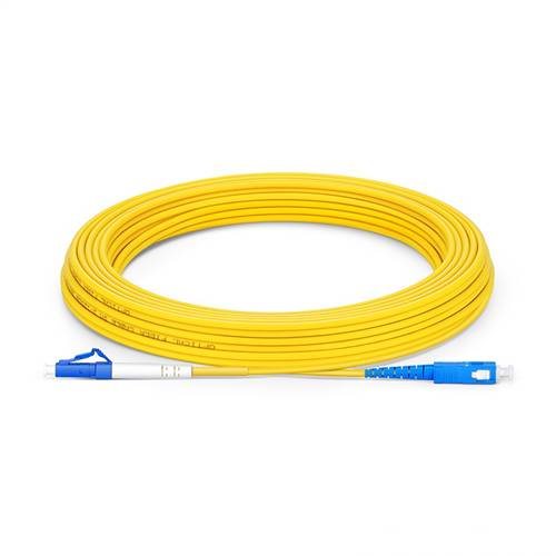 10m (32.8ft) 9/125 OS2 LC to SC Singlemode Simplex Fiber Optic Patch Cable