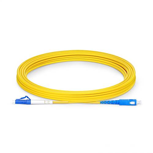 7m (23ft) 9/125 OS2 LC to SC Singlemode Simplex Fiber Optic Patch Cable
