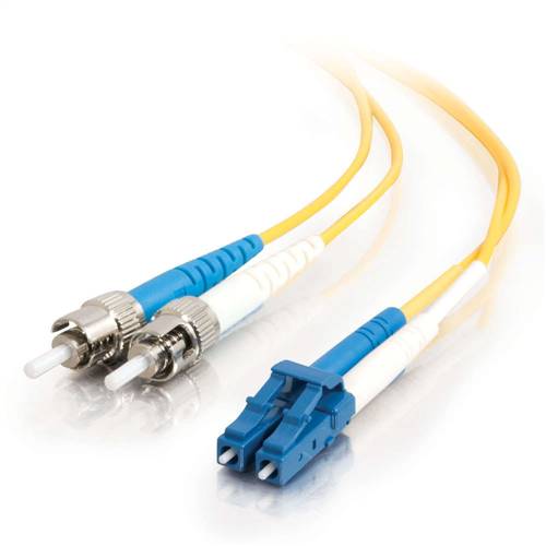 100m (328ft) 9/125 OS2 LC to ST Singlemode Duplex Fiber Optic Patch Cable