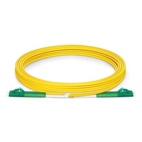 5m (16.4ft) LC APC to LC APC Duplex OS2 Single-Mode Fiber Patch Cable