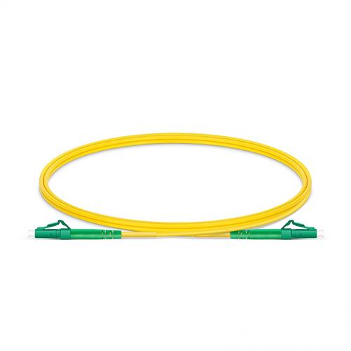 1m (3.3ft) LC APC to LC APC Simplex OS2 Single-Mode Fiber Patch Cable