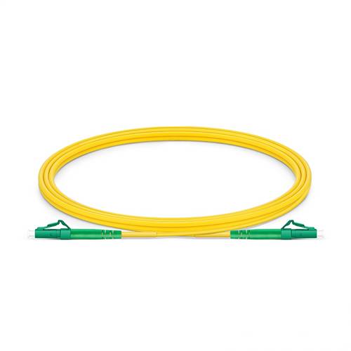 2m (6.6ft) LC APC to LC APC Simplex OS2 Single-Mode Fiber Patch Cable