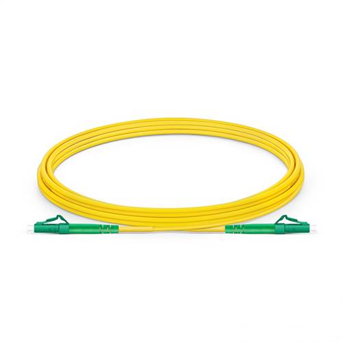 3m (9.8ft) LC APC to LC APC Simplex OS2 Single-Mode Fiber Patch Cable