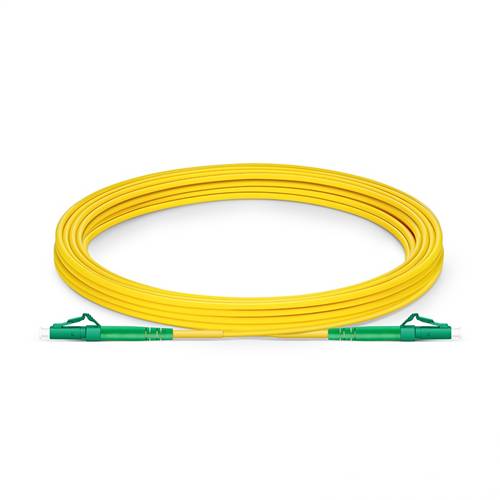 7m (23ft) LC APC to LC APC Simplex OS2 Single-Mode Fiber Patch Cable