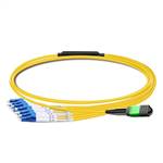 50m MPO to 6xLC  Breakout Cable, 12 Fiber, OS2 SM, Type B, LSZH