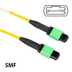 OS2 SM MPO Fem to MPO Fem Trunk Cable, 12 Fiber, Type B, LSZH, 7m