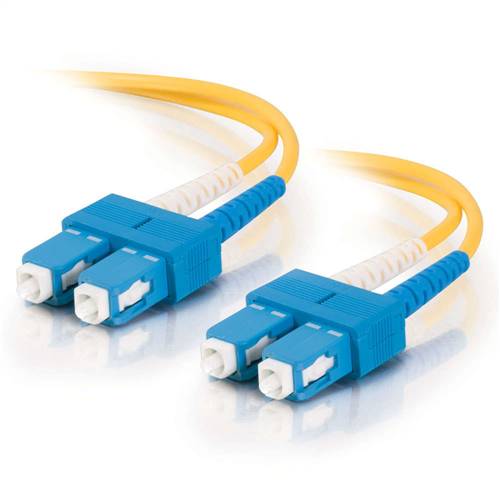 20m (65.6ft) 9/125 OS2 SC to SC Singlemode Duplex Fiber Optic Patch Cable